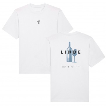 Linde T-Shirt + Druck Weinflasche