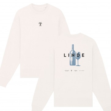 Linde Sweatshirt + Druck Weinflasche