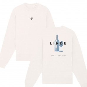 Linde Sweatshirt + Druck Weinflasche