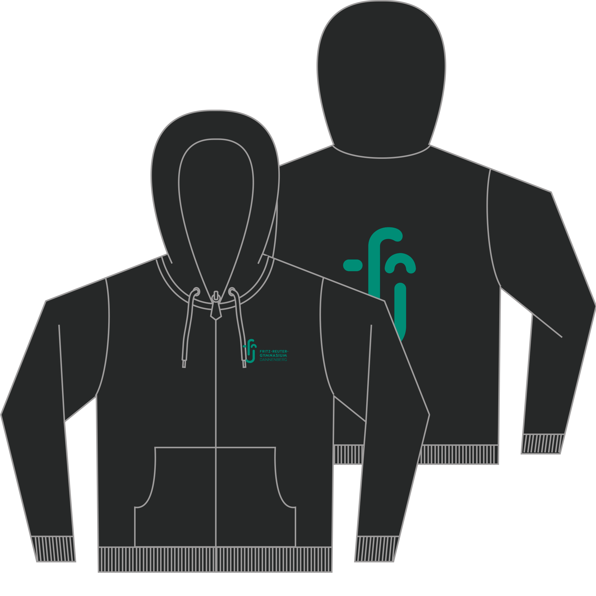 Unisex Zipper Cultivator Schwarz