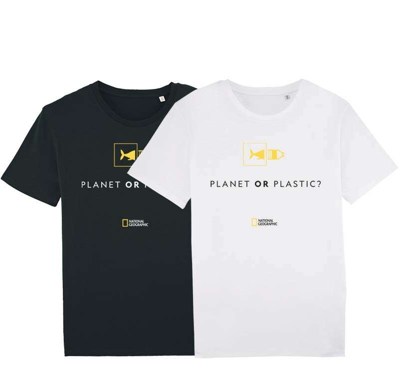 Herren T-Shirt Planet or Plastic by National Geographic - Schwarz